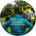 Peter als OvD-G bij een traumahelikopter